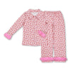 Pink boots baby girls western zipper romper