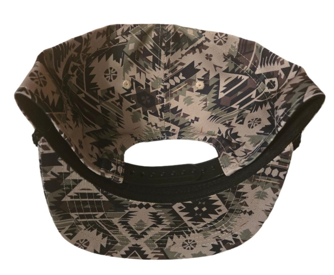 Aztec Camo Southwestern Snapback Hat Camouflage