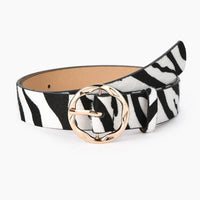 TEXTURED ANGLED OVAL SHAPED BUCKLE | 40BT659