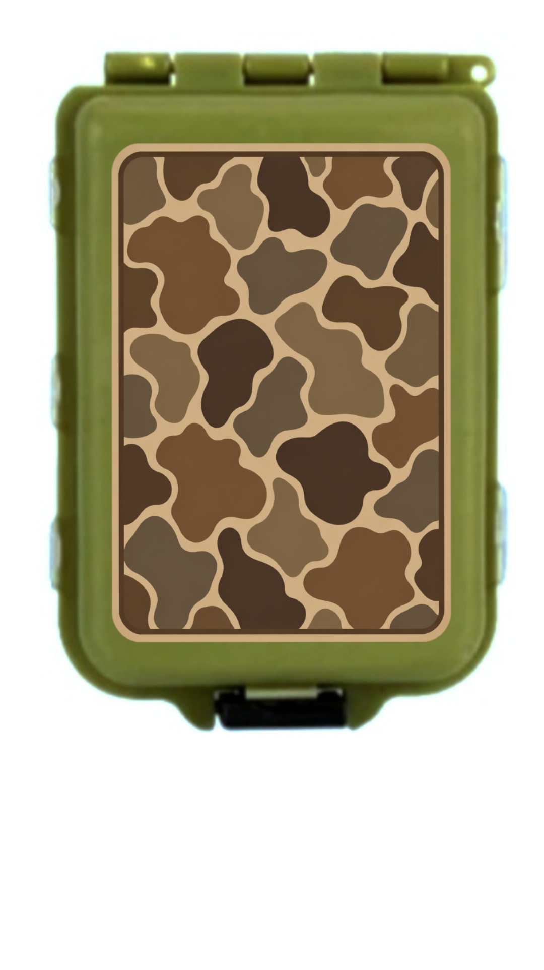 Camo Fishing Hooks Sinkers Flys Box Case