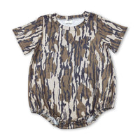 Short sleeves camo baby boys romper