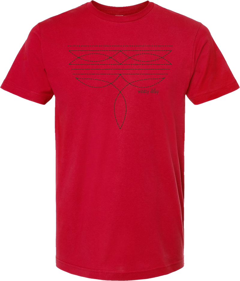 Boot Stitch Tee Red
