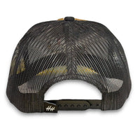Rope Trucker Snapback - Woodie - Tan Green Bill