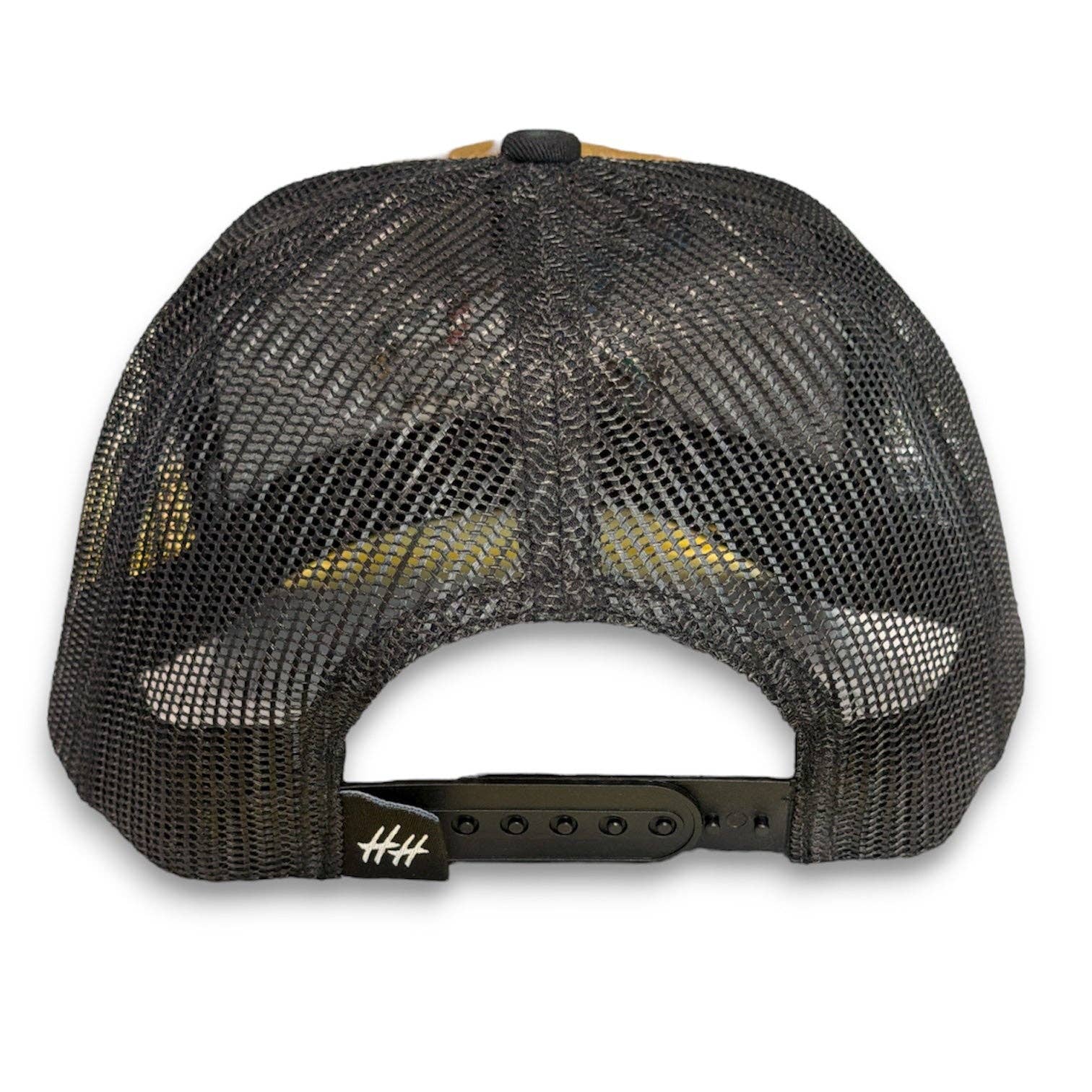 Rope Trucker Snapback - Woodie - Tan Green Bill