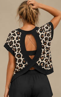 Leopard Cross-Back Shirt