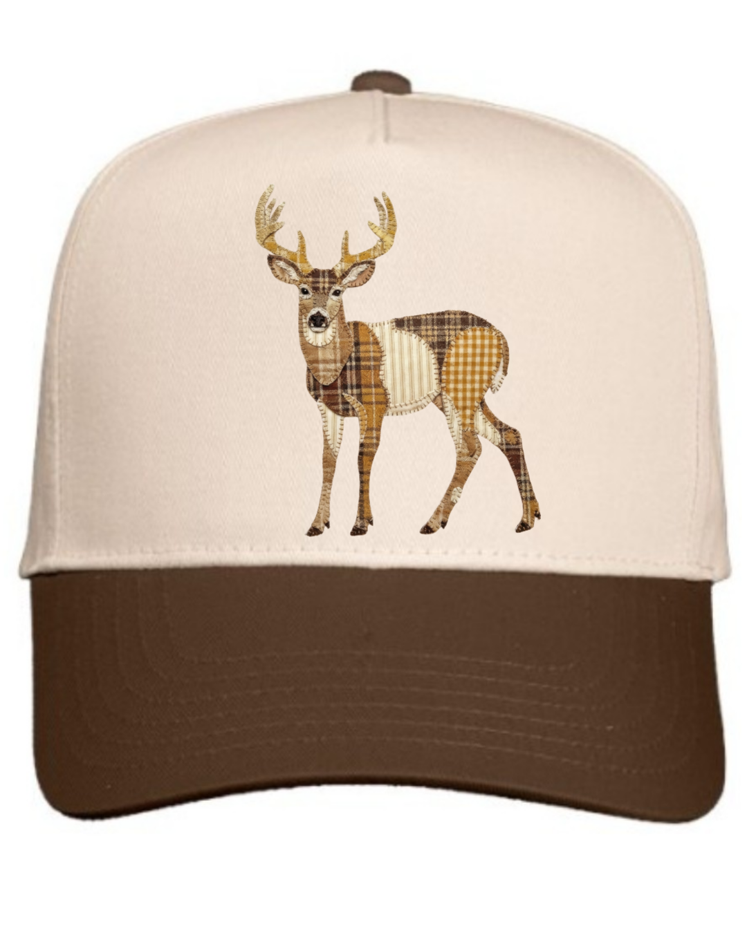 Faux Patchwork Duck Hunting Snapback Hat