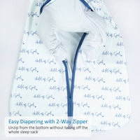 Organic Cotton Sleep Sack 0.5 TOG Blue Child of God