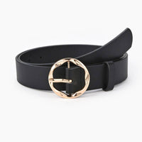 TEXTURED ANGLED OVAL SHAPED BUCKLE | 40BT659