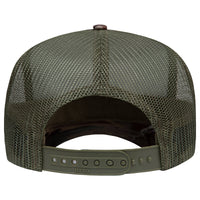 Bottom Leaf Camo Snapback Hat Faux Embroidery Duck Hunt