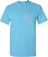 Be Happy Dairy Cow Tee Sky Blue