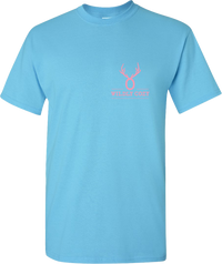 Be Happy Dairy Cow Tee Sky Blue