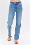 High Waisted Straight Leg Jeans 8602
