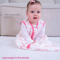 Organic Cotton Sleep Sack 0.5 TOG Pink Child of God