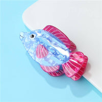 Seaside Nautical Fish Starfish Conch Hair Clips | 40H1078