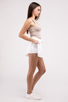 Ruffle Hem Tennis Skirt with Hidden Inner Pockets