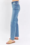High Waisted Straight Leg Jeans 8602