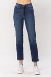 High Waisted Cool Denim Cuffed Boyfriend Jeans 88608