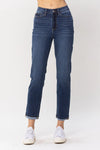 High Waisted Cool Denim Cuffed Boyfriend Jeans 88608