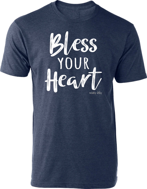 Bless Your Heart Tee Navy