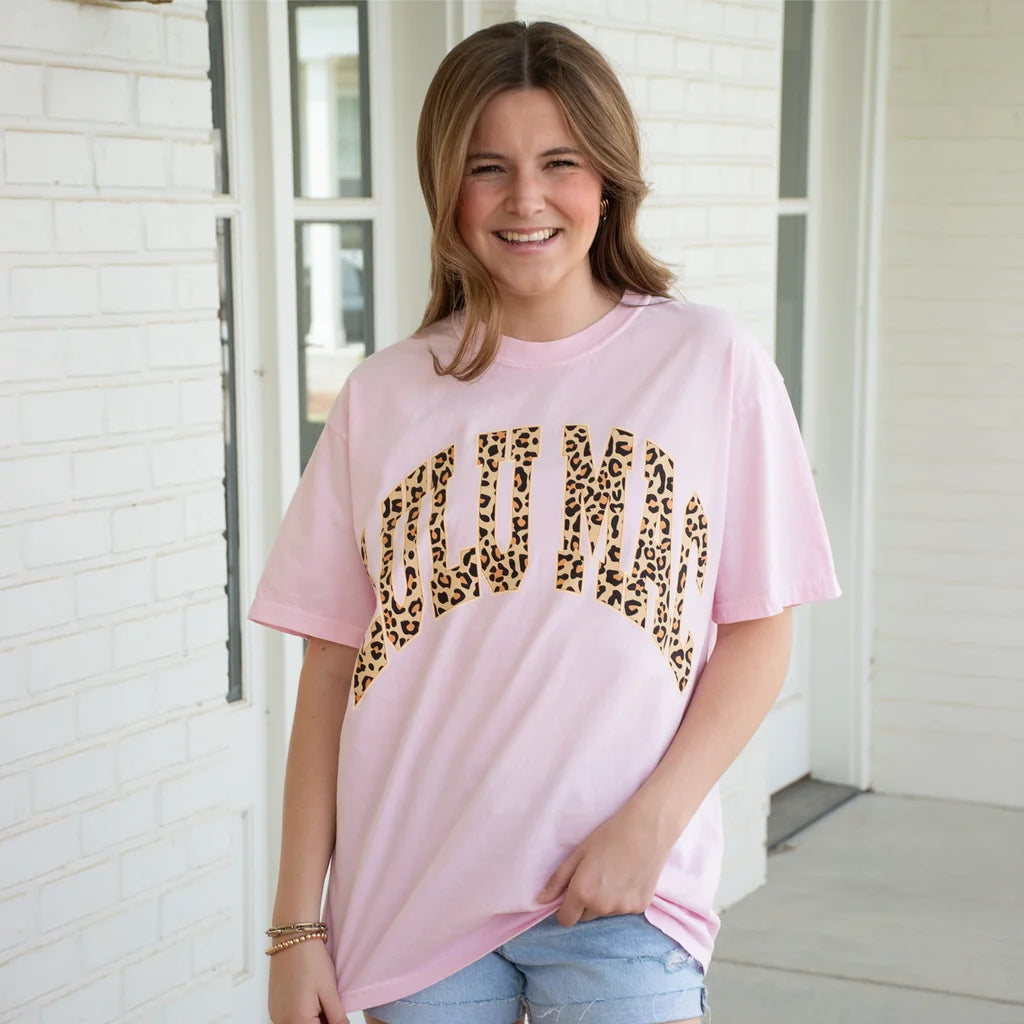 Lulu Mac Leopard Blossom Comfort Colors Tee