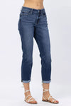 Core Midrise Cuffed Boyfriend Jeans 82368