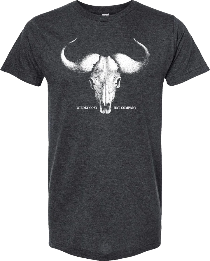 Skull Tee Heather Dark Grey