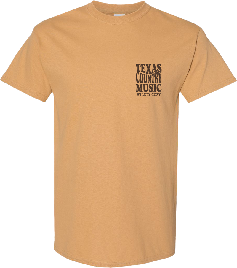 Texas Country Music Tee Gold