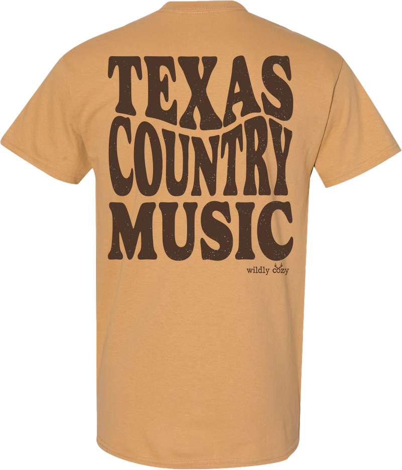 Texas Country Music Tee Gold